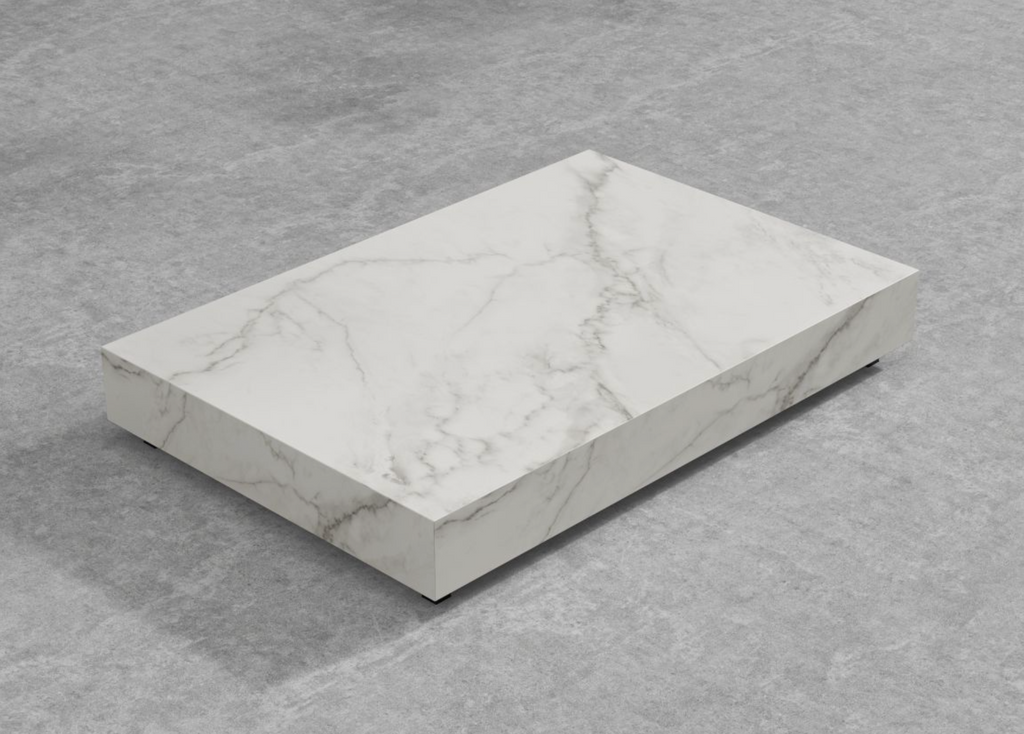 Liza Coffee Table White Carrara Ceramic