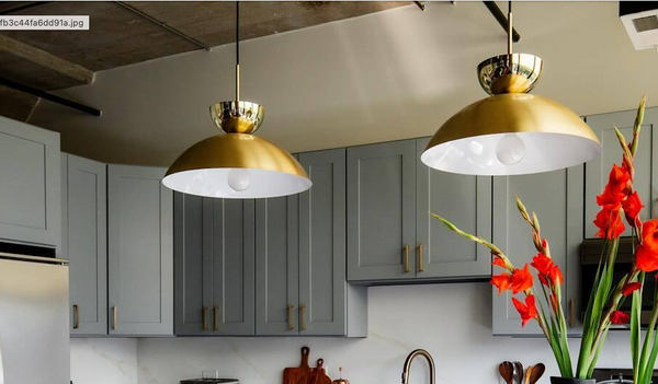Solstice Brass Pendant Lamp