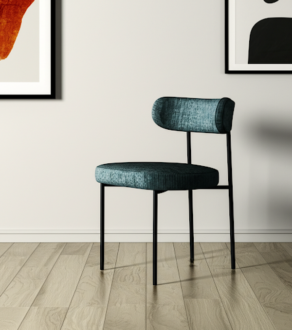 Viarsi Blue/Black Dining Chair (Set of 2)