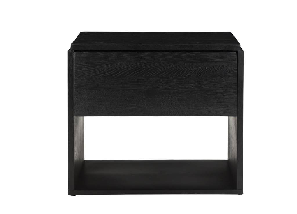Quinton Matte Black Nightstand