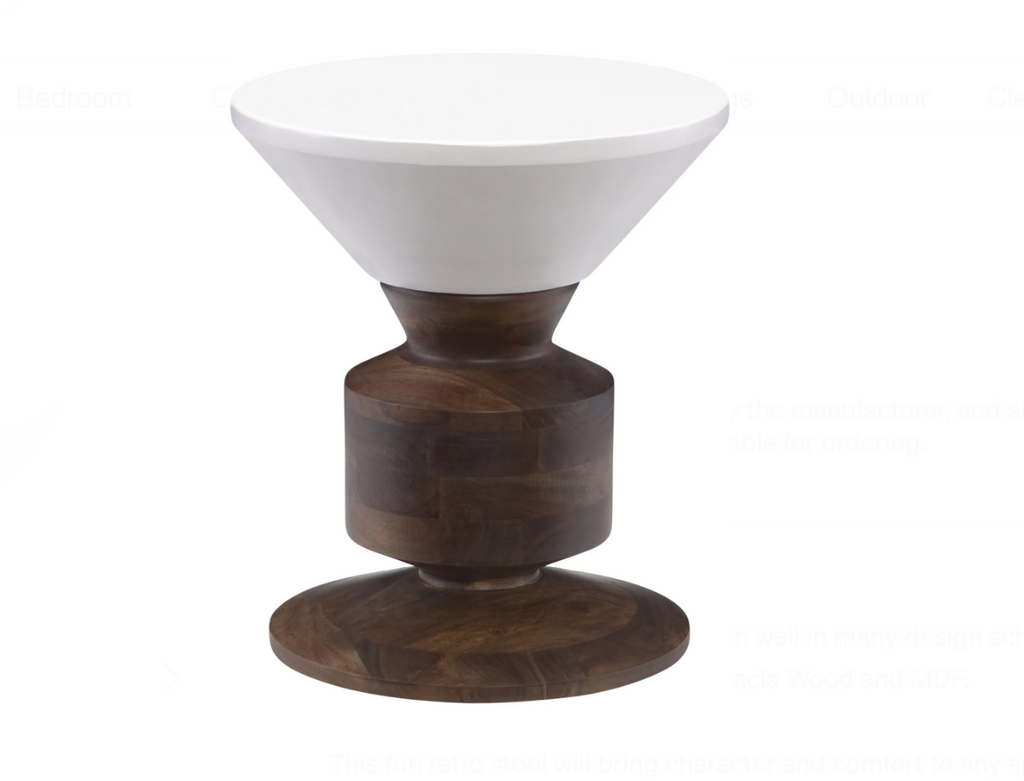 Hippo Stool White