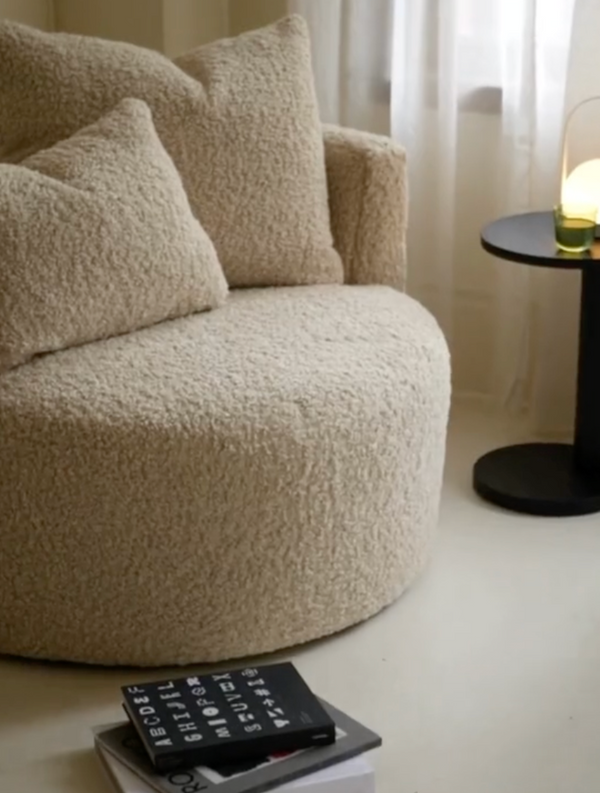 Eclipse Swivel Lounge Chair Teddy