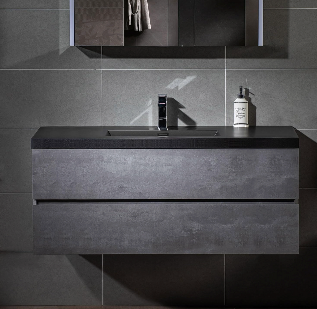 Oxier 48'' Single Bathroom Vanity with Quartz Top