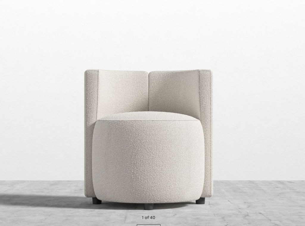 Nova Lounge Chair Pearl Chatou Boucle