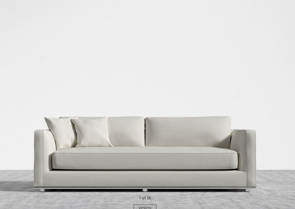 Milo Alesund Felt Fabric 88" Sleeper Sofa