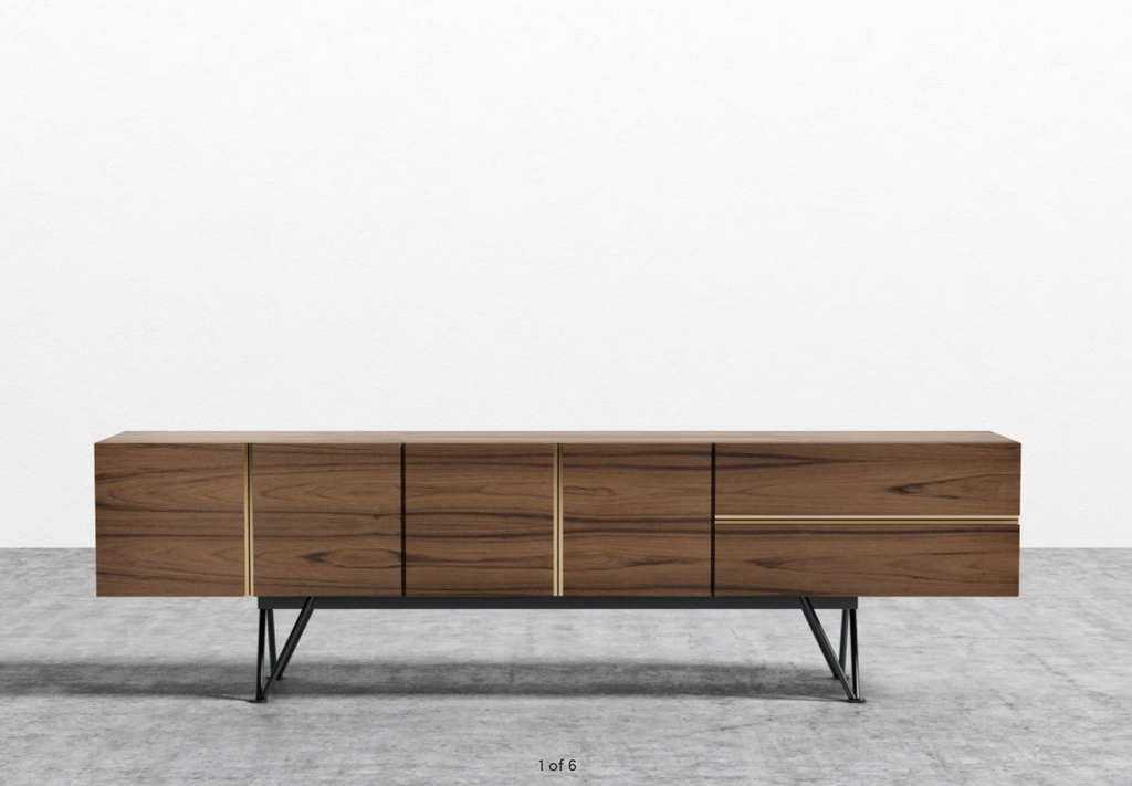 Beni Walnut Media Console - 83"