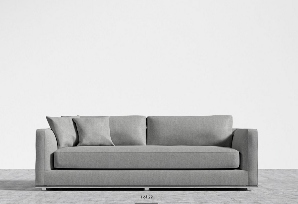 Milo Sleeper Sofa 88" Malmo Grey