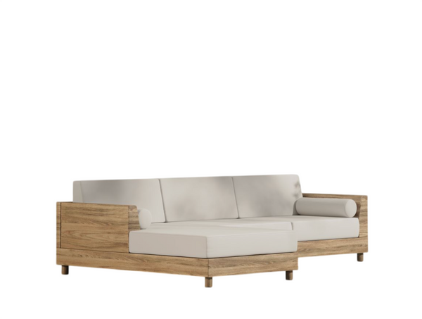 Palisades Natural Acacia Outdoor Sectional
