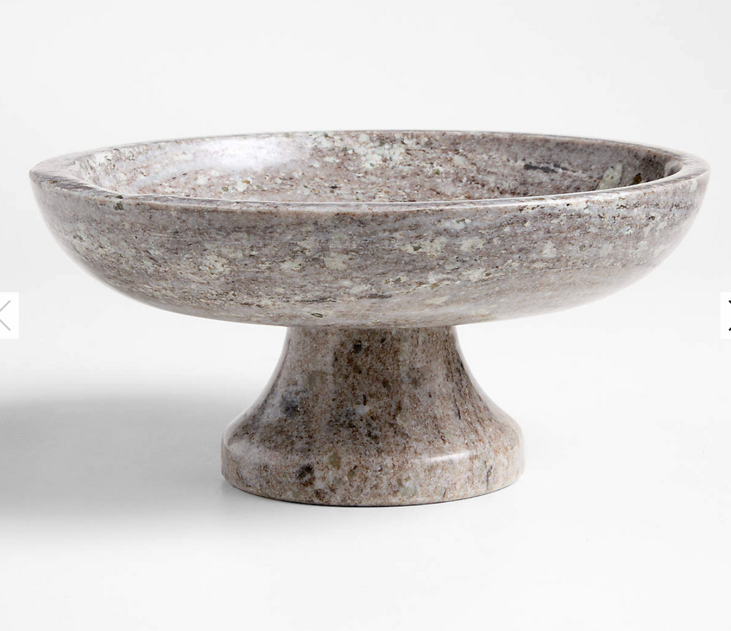 Tuscan Kitchen Marble Footed Bowl