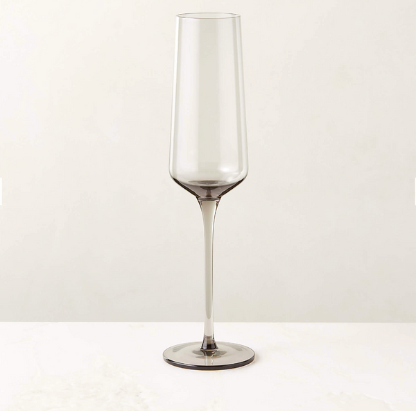 Muse Smoked Glass Champagne Flute