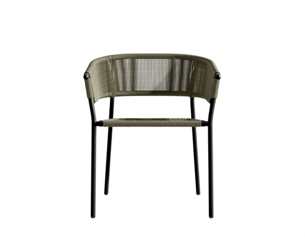 Afta Outdoor Dining Chair – Olive Green (Set of 2)
