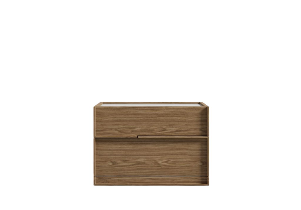 Hudson Ash Nightstand 2-Drawer