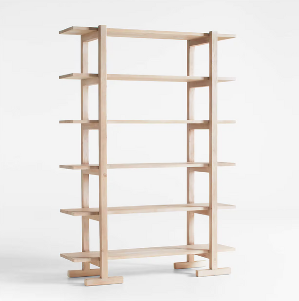 Haldeman Pine Wood Open Bookcase