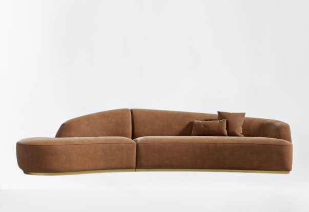 Curved Sectional Cidar Left Chaise