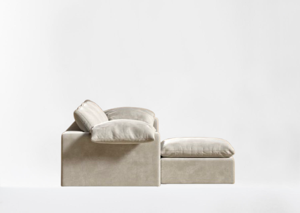 Suede Plush Latte Modular Sectional