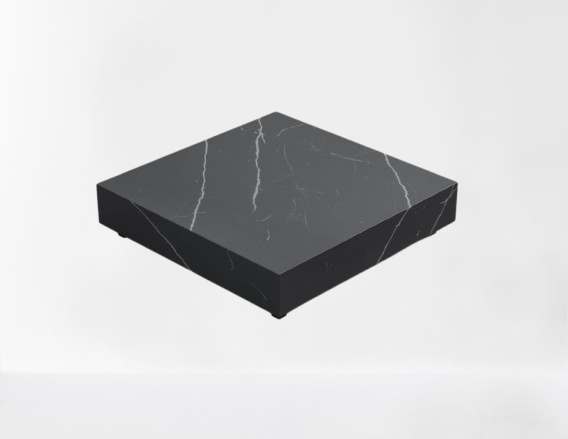 Black Pietra Ceramic Coffee Table 40x40