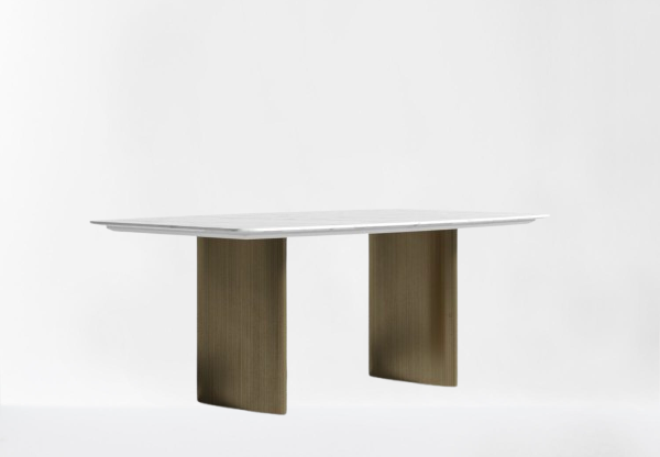 White Carrara Marble/Brass 71