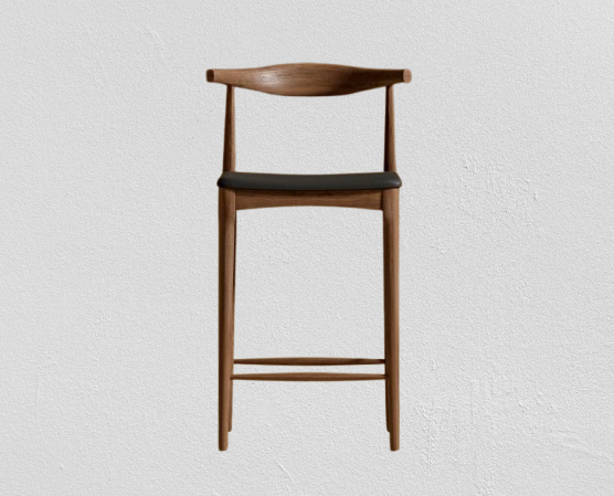Carver Counter Stool Walnut/Trento Jet Black