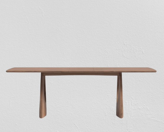 Arch Walnut Extendable Dining Table