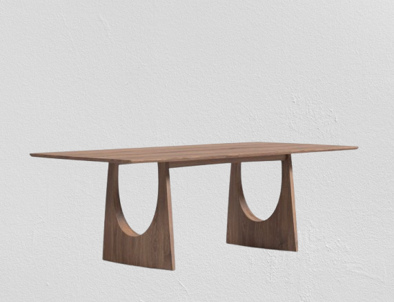 Arch Walnut Extendable Dining Table