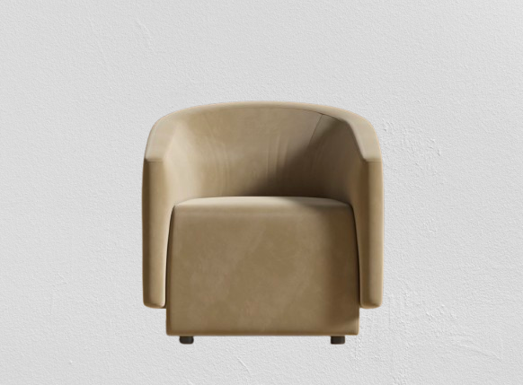 Plush Velvet Dune Lounge Armchair