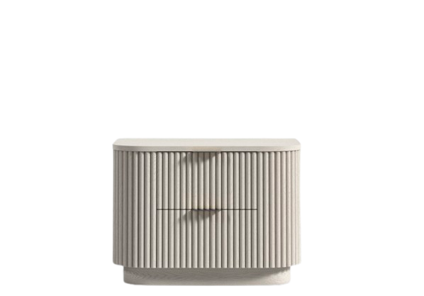 Thena Nightstand Alabaster Matte