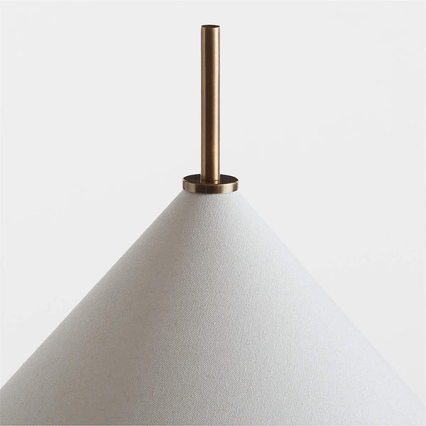 Seymour Telescoping Brass Metal Floor Lamp 58.5