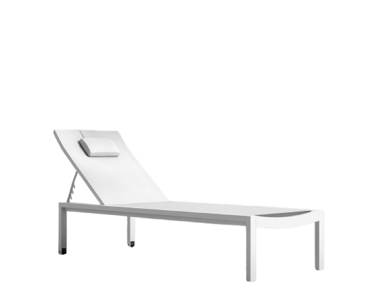 Spenn Outdoor Lounger - White