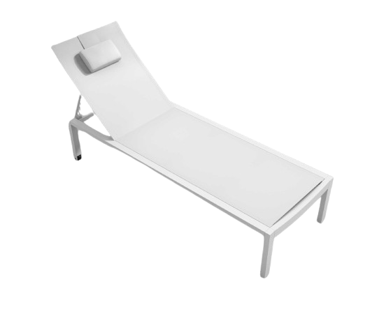Spence Outdoor Lounger - White
