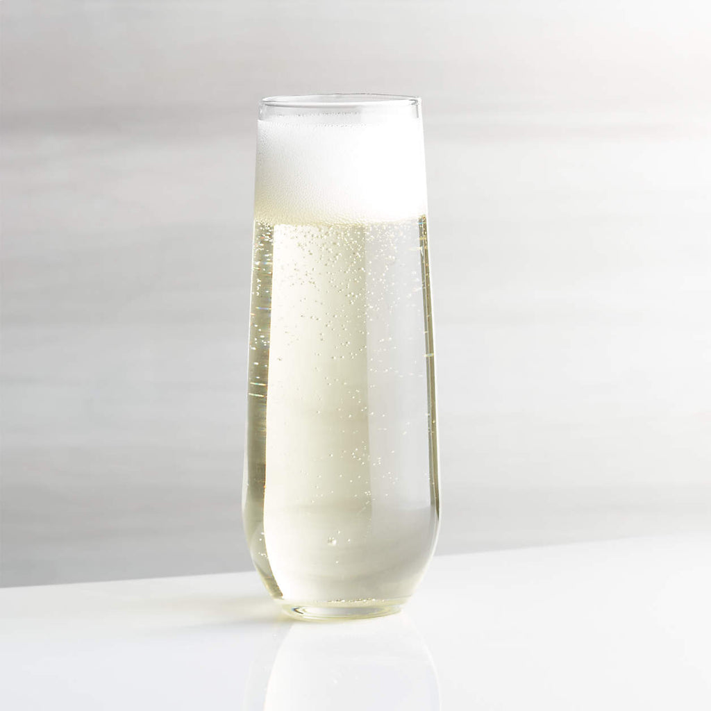 Aspen 9-Oz. Stemless Champagne Flute Glass