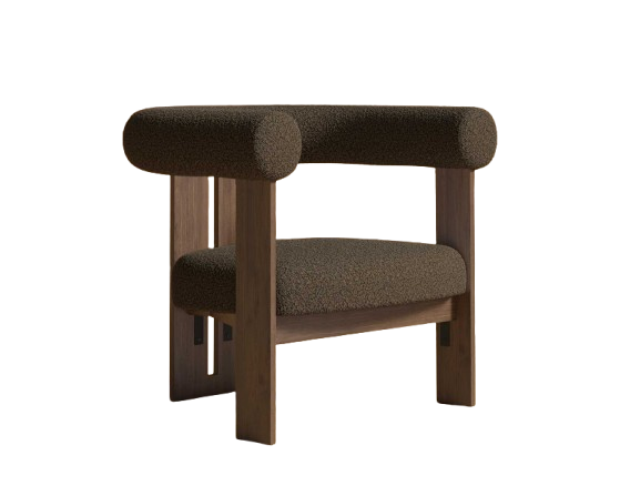 Kora Espresso/Walnut Lounge Chair