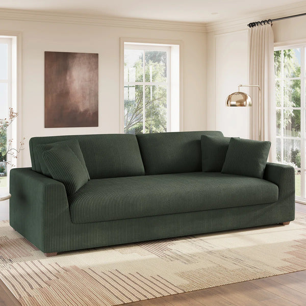 Upholstered Corduroy Sofa 88.6