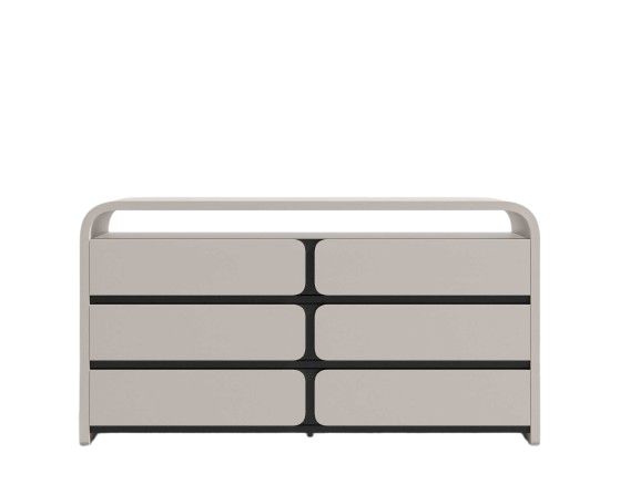 Vieno Dresser – Alabaster & Black Oak (Minor damage)