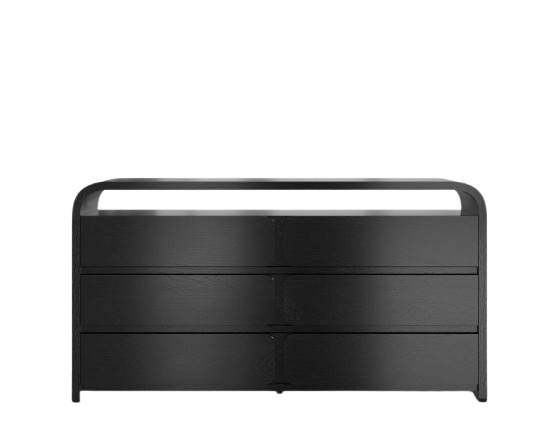 Veneto Dresser – Ebony/Black Oak Veneer