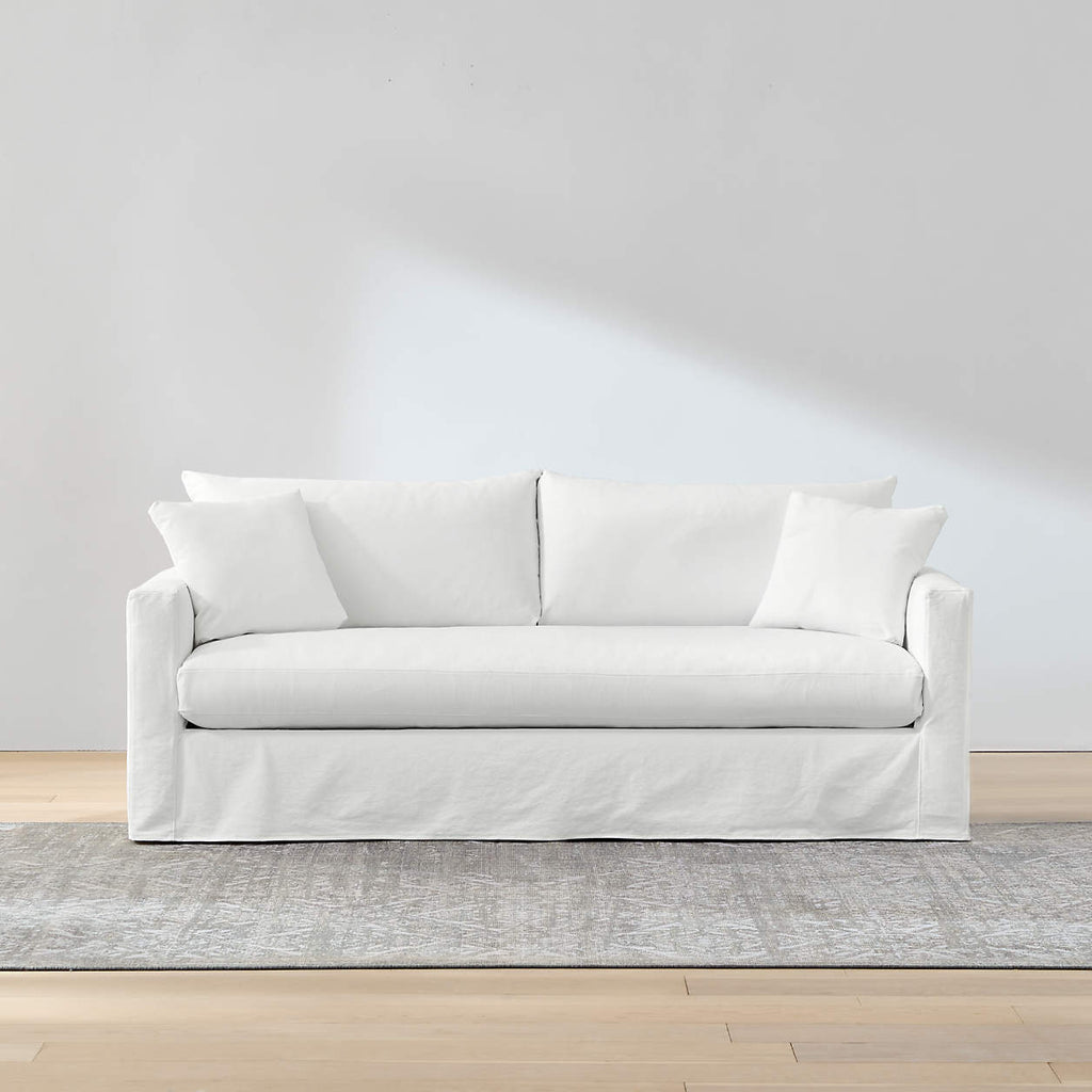 Willow 84" Slipcovered Queen Sleeper Bench Sofa