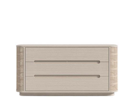 Willow Dresser Washed Natural Oak/Pale Cane (Minor Damage)