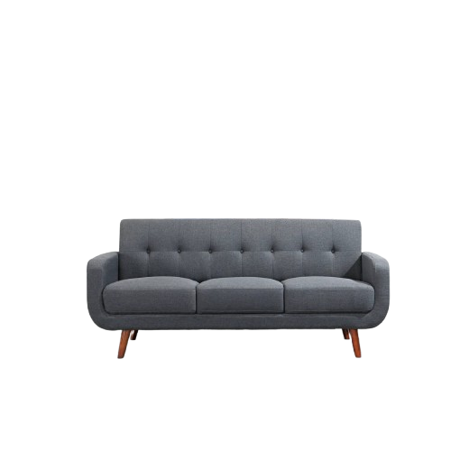 Witkowski 71" Round Arm Sofa - Grey