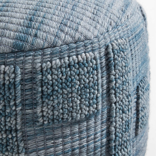 Zio Slate Blue Kids Pouf