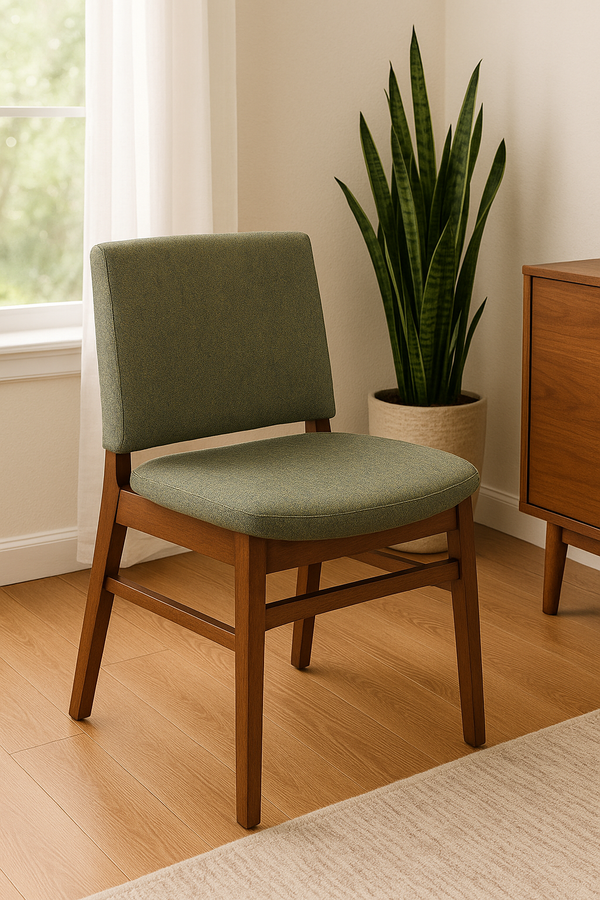 Yuna Green & Walnut Dining Chair (Set of 2)