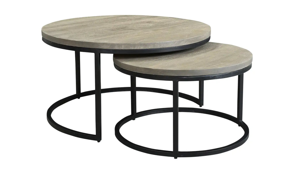 Drey Round Nesting Coffee Tables (Set of 2)