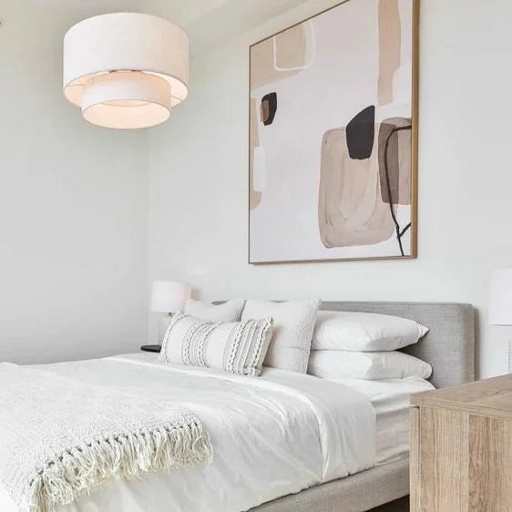 Moonstone Gray Upholstered Queen Bed