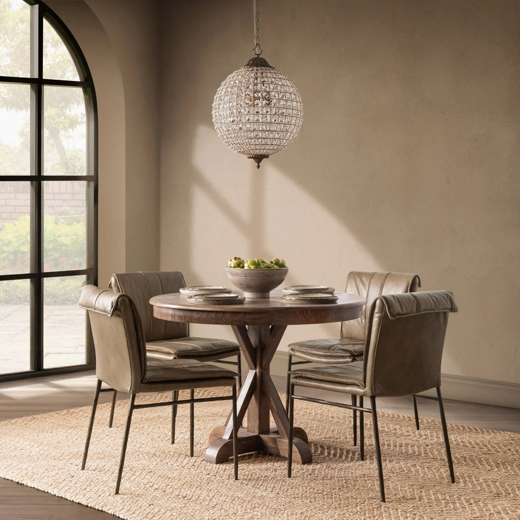 Maxwell Round 42" Wood Dining Table