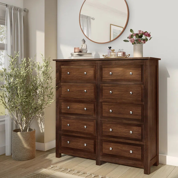 Bulter 10 - Drawer Dresser Brown