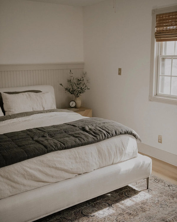 Elysian White King Bed