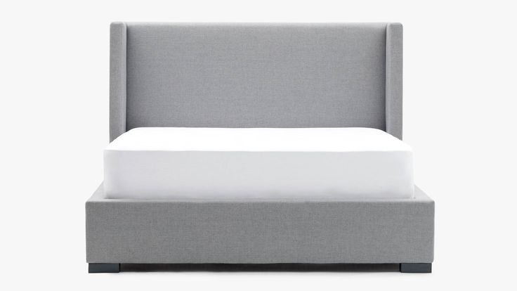 Osaka King Bed Upholstered Grey