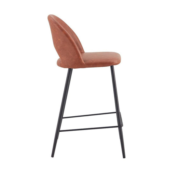 Walter Counter Stool Brown Leather