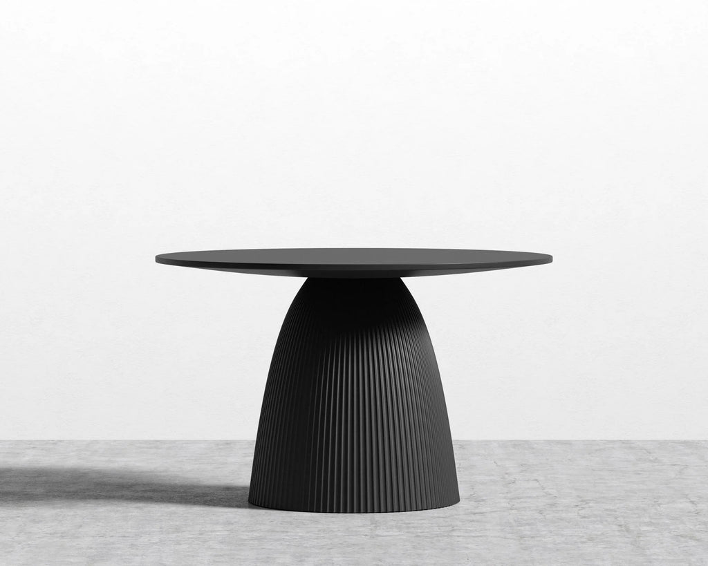 Gallus Dining Table 48" Black Concrete