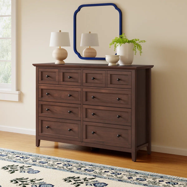 Grace 8- Drawer Dresser in Dark Mocha