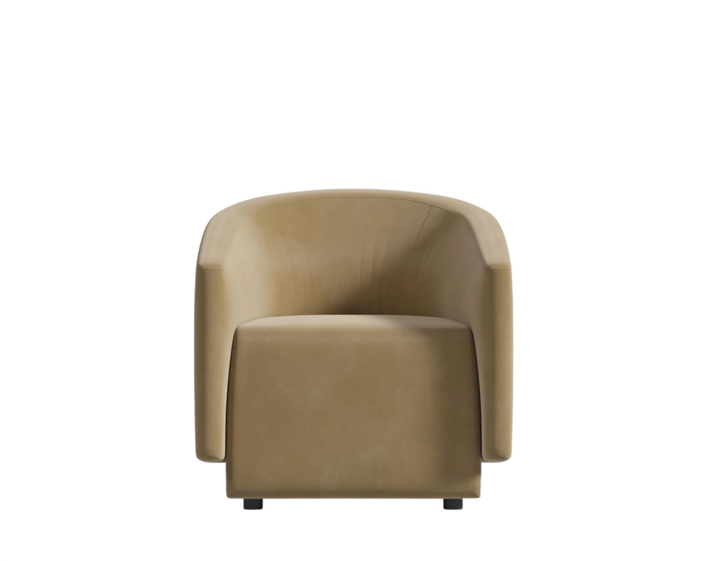 Adrian Plush Velvet Dune Lounge Armchair