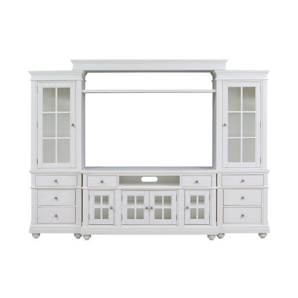 Virginia White Entertainment Center for TVs up to 75